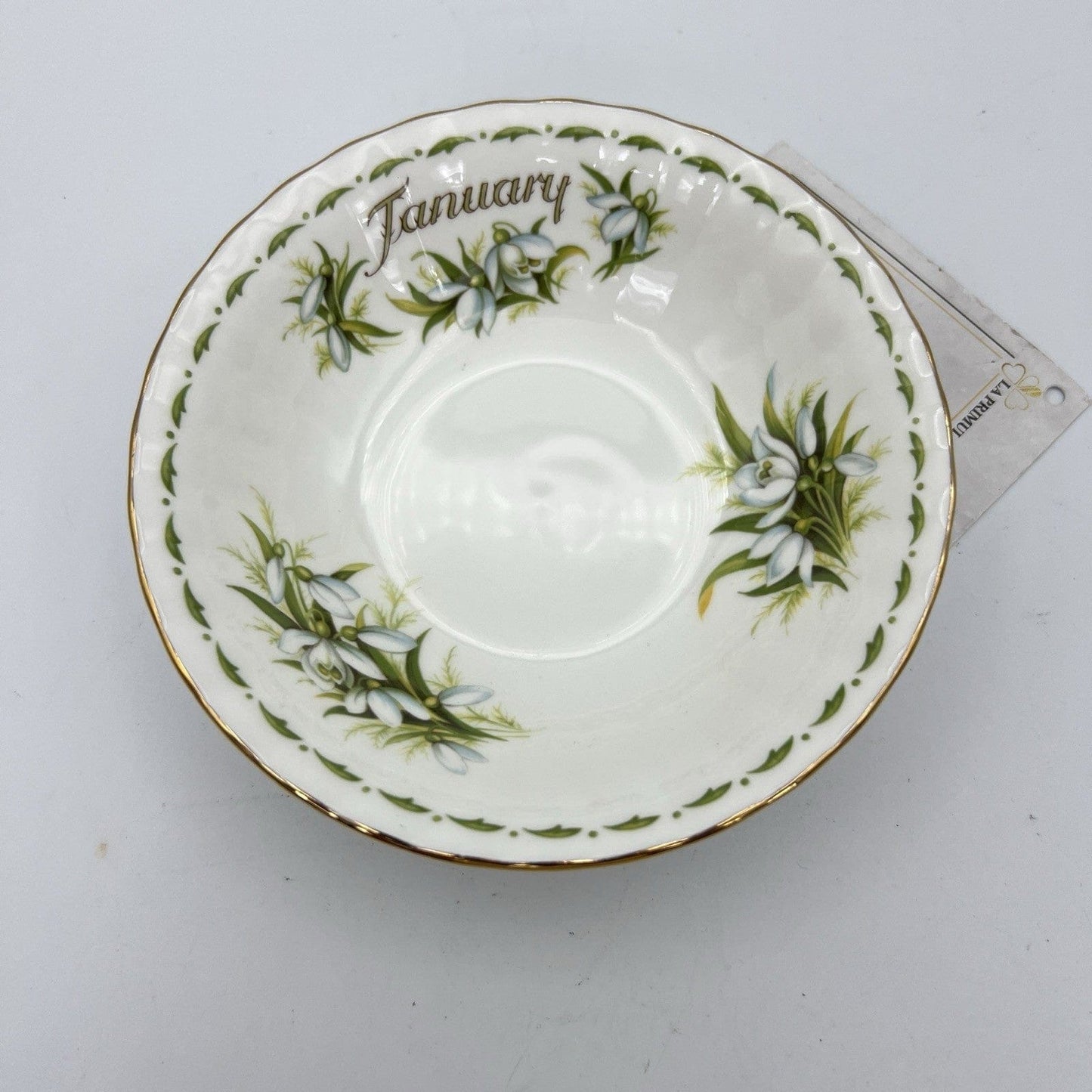Ciotola ciotolina Coppetta in porcellana Royal Albert con mese GENNAIO '900 1970 Categoria  Servizio tazze - Tazze