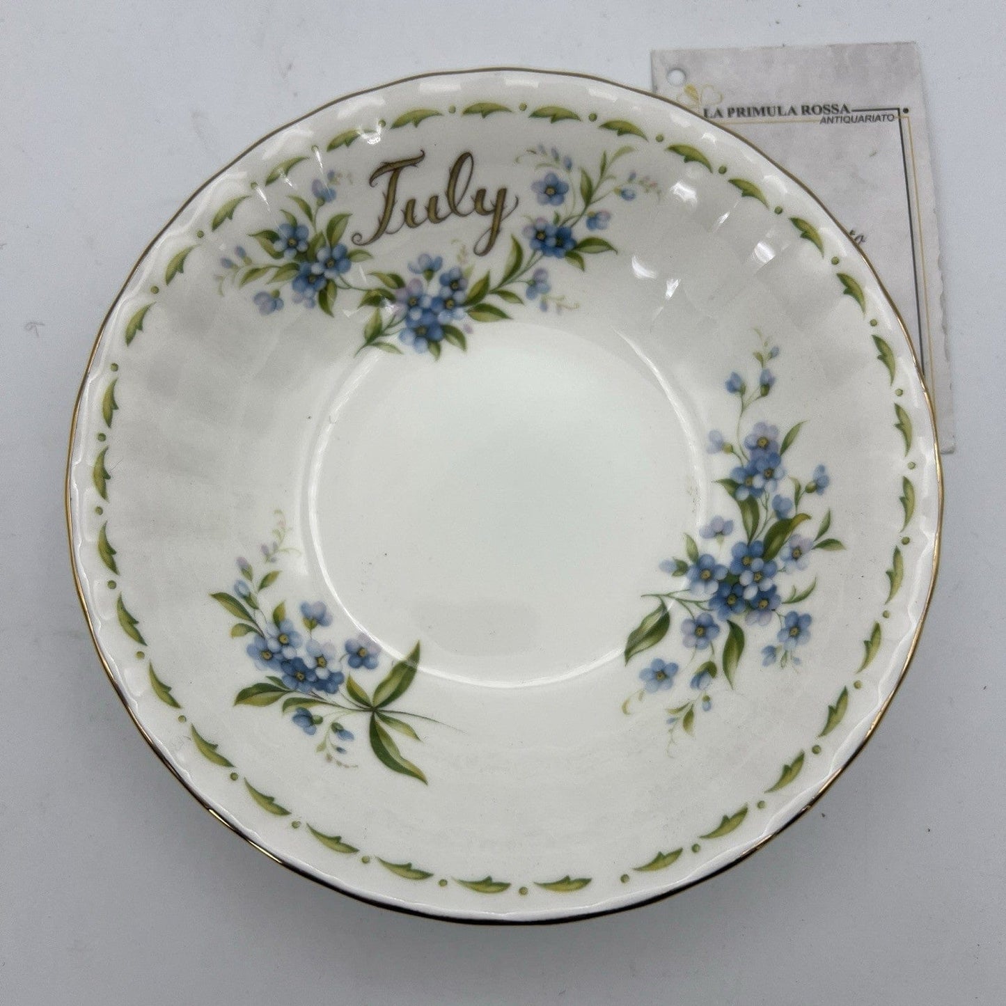 Ciotola ciotolina Coppetta in porcellana Royal Albert con mese LUGLIO 1970 900 Categoria  Centrotavola e Ciotole