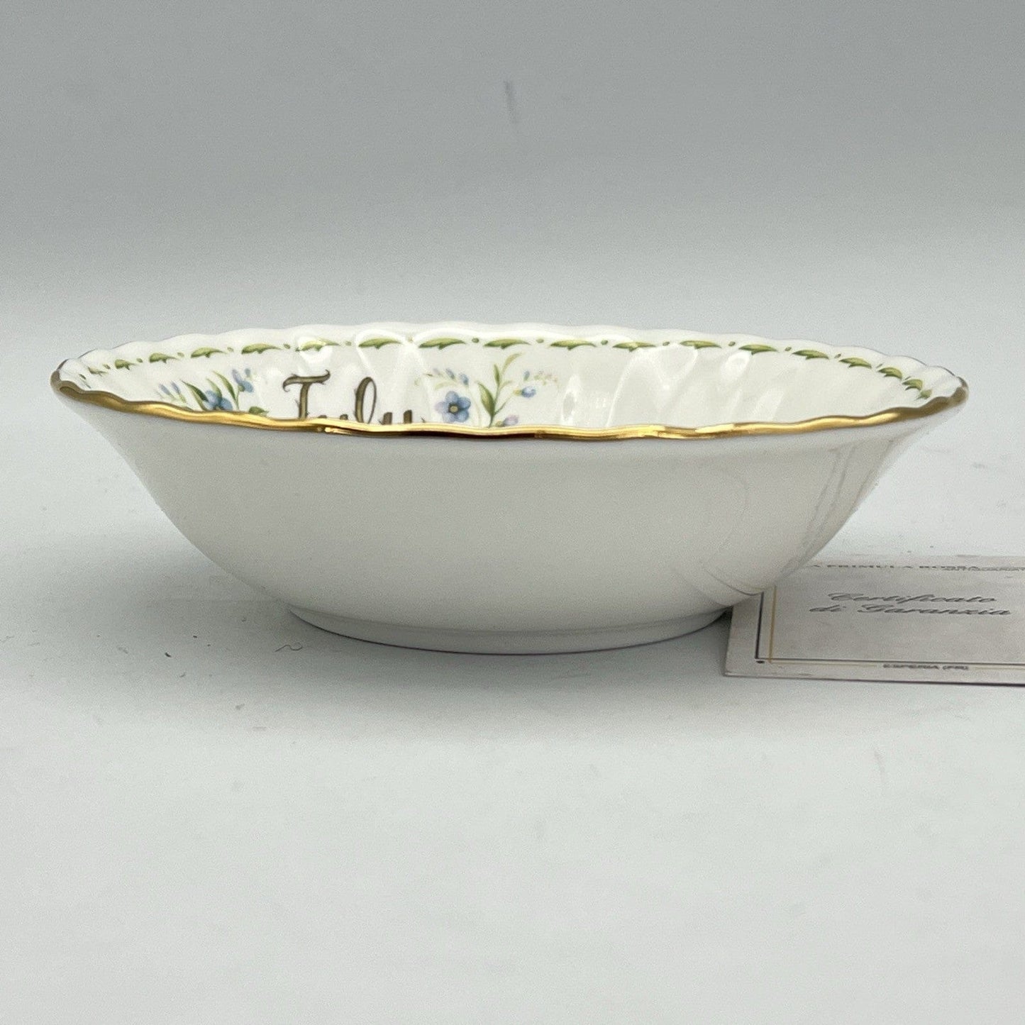 Ciotola ciotolina Coppetta in porcellana Royal Albert con mese LUGLIO 1970 900 Categoria  Centrotavola e Ciotole