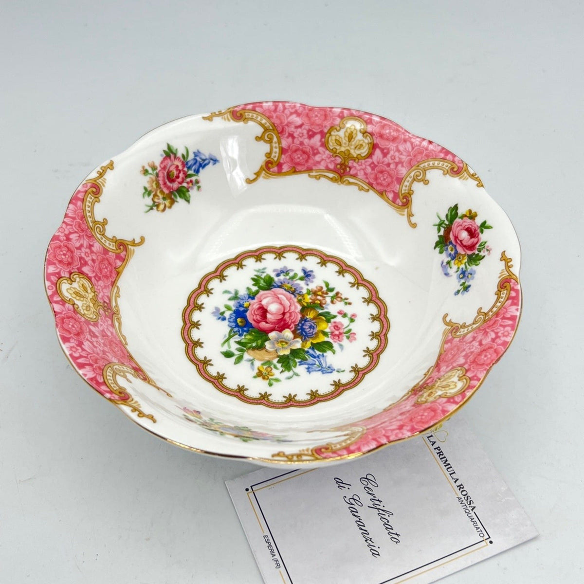 Ciotola scodella in porcellana inglese Royal Albert Lady Carlyle 1944 Coppetta Categoria  Centrotavola e Ciotole
