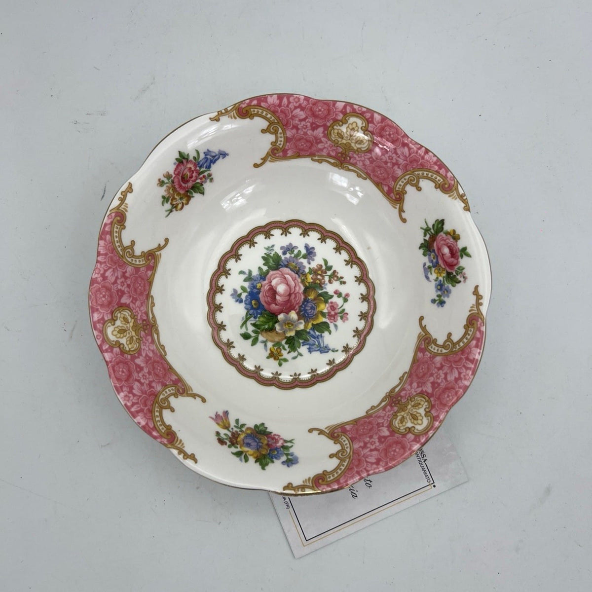 Ciotola scodella in porcellana inglese Royal Albert Lady Carlyle 1944 Coppetta Categoria  Centrotavola e Ciotole