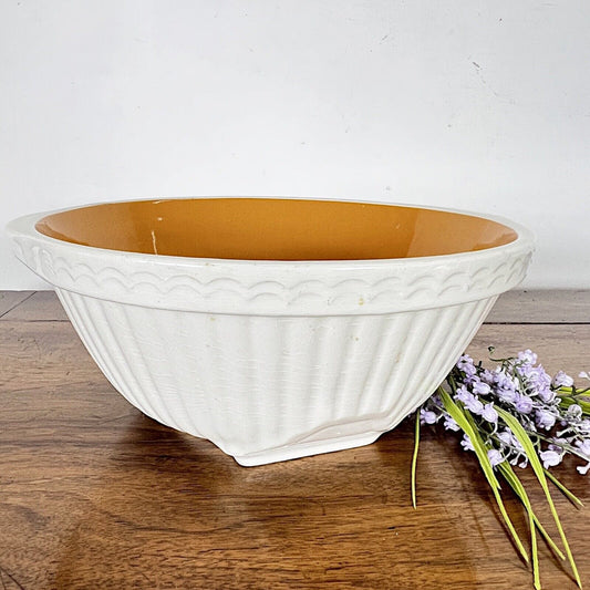 Ciotola vintage anni '60 da per cucina scodella in ceramica panna Insalatiera Categoria  Centrotavola e Ciotole