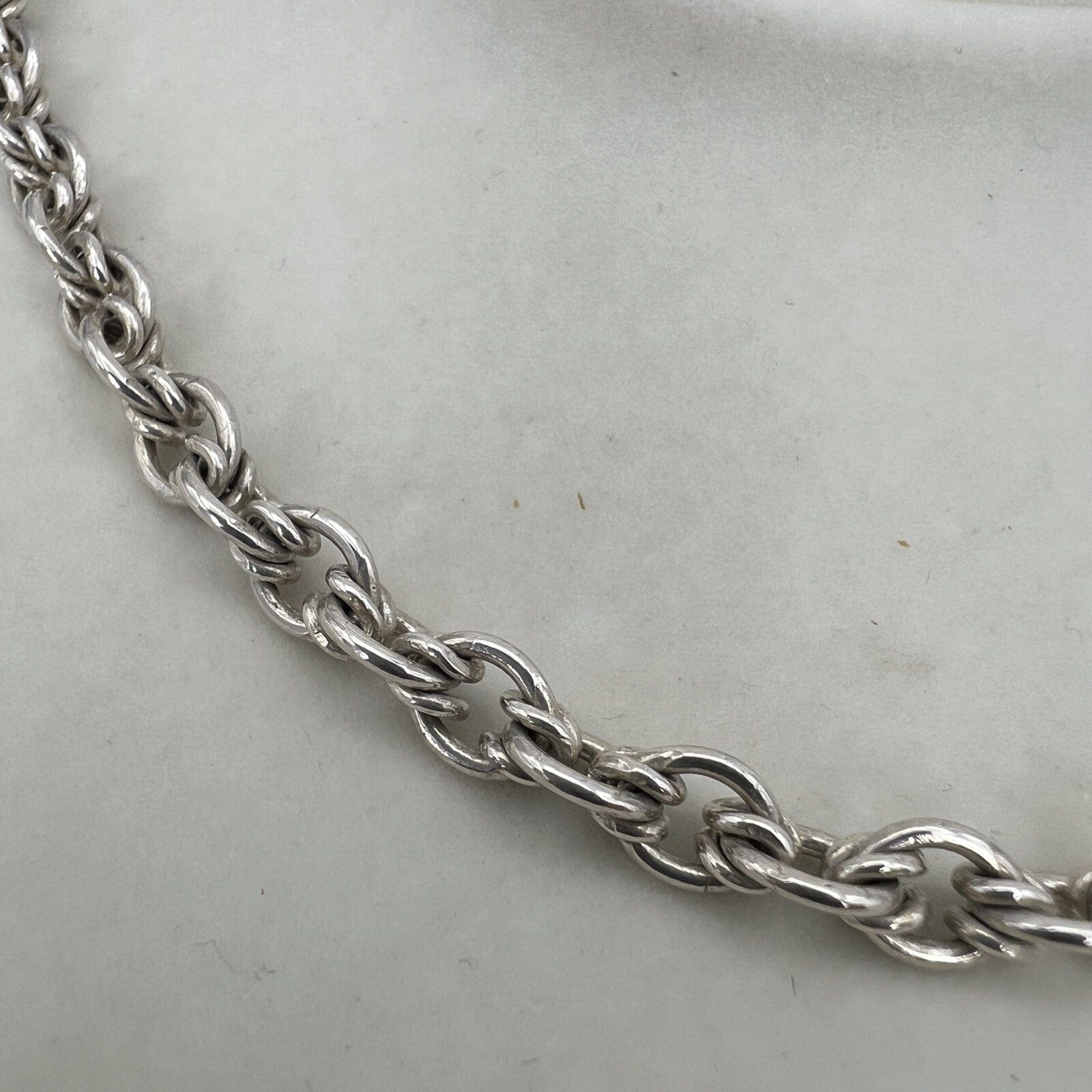 Collana da donna in argento 925 girocollo catena vintage collier a simil torchon Categoria  Bigiotteria & Accessori