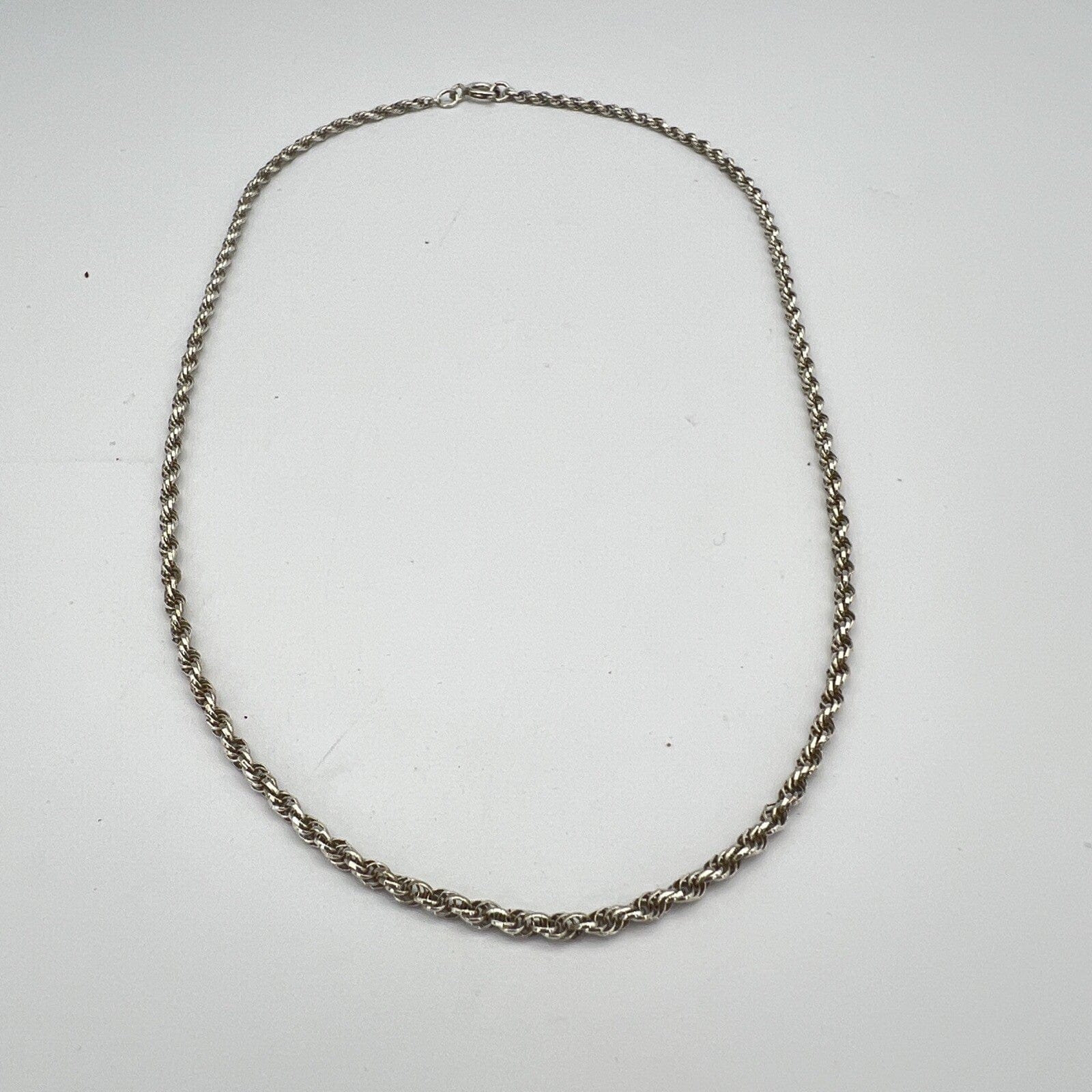 NKlaus Collana Donna In Argento 925 - Catena A Maglia Rotonda Tipo Ancora, Larghezza 3mm, Lunghezza 65cm, Chiusura Moschettone