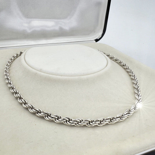 Collana da donna in argento 925 girocollo catena vintage collier a torchon Categoria  Bigiotteria & Accessori