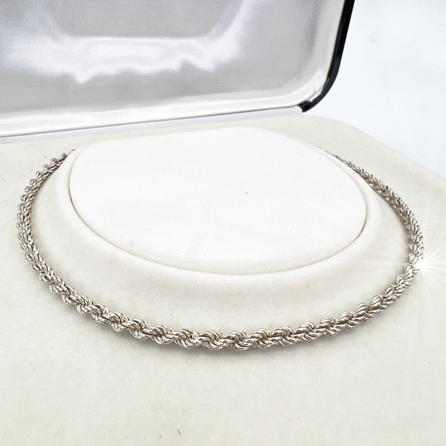 Collana da donna in argento 925 girocollo catena vintage collier a torchon Categoria  Bigiotteria & Accessori