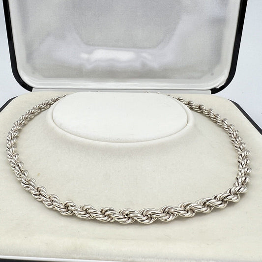 Collana da donna in argento 925 girocollo catena vintage collier a torchon 1951 Categoria  Bigiotteria & Accessori