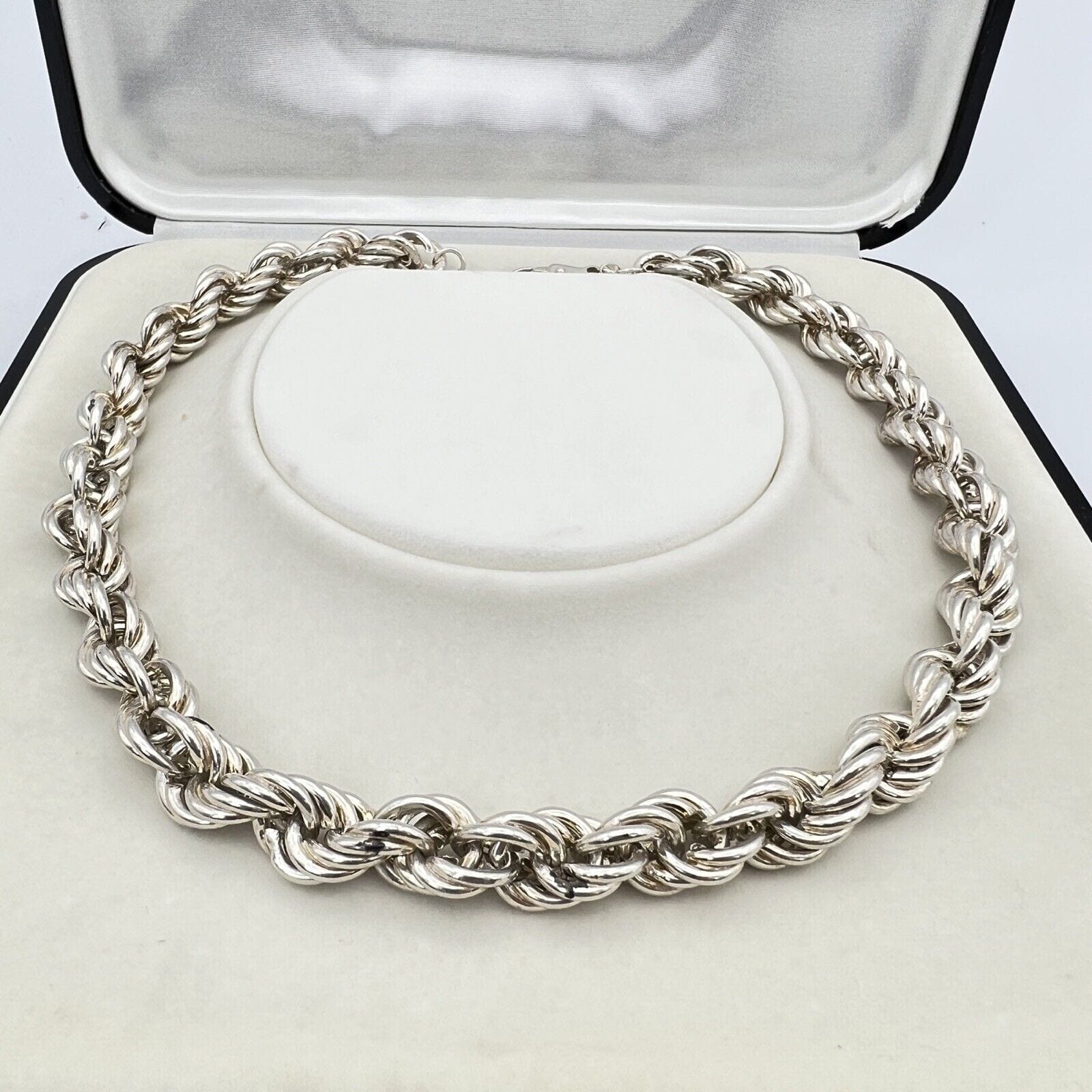 Collana da donna in argento 925 girocollo catena vintage collier a torchon Categoria  Bigiotteria & Accessori