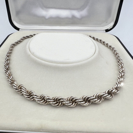 Collana da donna in argento 925 girocollo catena vintage collier a torchon Categoria  Bigiotteria & Accessori