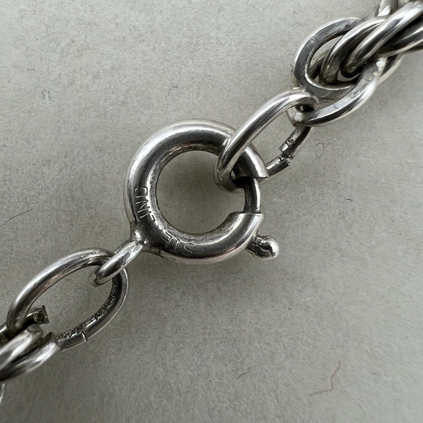 Collana da donna in argento Sterling 925 girocollo vintage collier a torchon per Categoria  Bigiotteria & Accessori