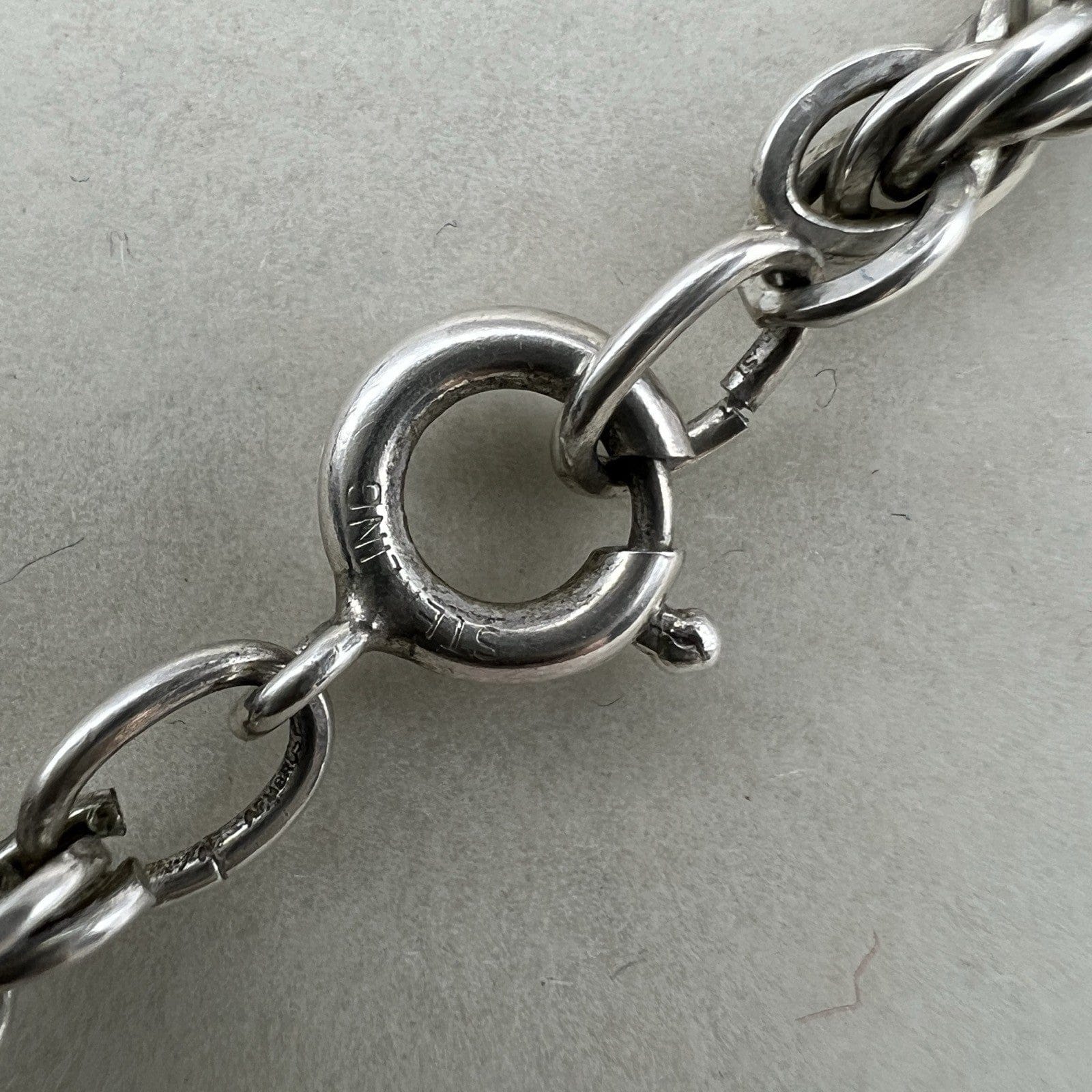 Collana da donna in argento Sterling 925 girocollo vintage collier a torchon per Categoria  Bigiotteria & Accessori