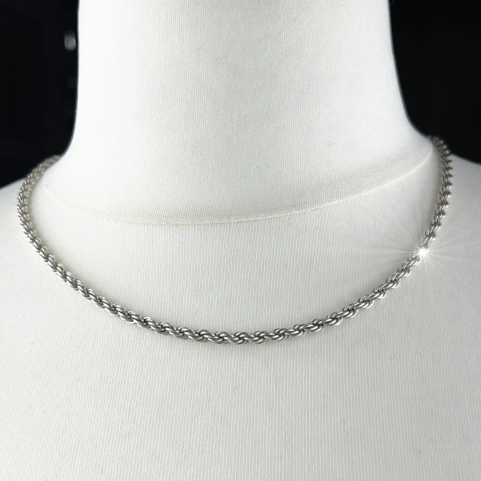 Collana da donna in argento Sterling 925 girocollo vintage collier a torchon per Categoria  Bigiotteria & Accessori