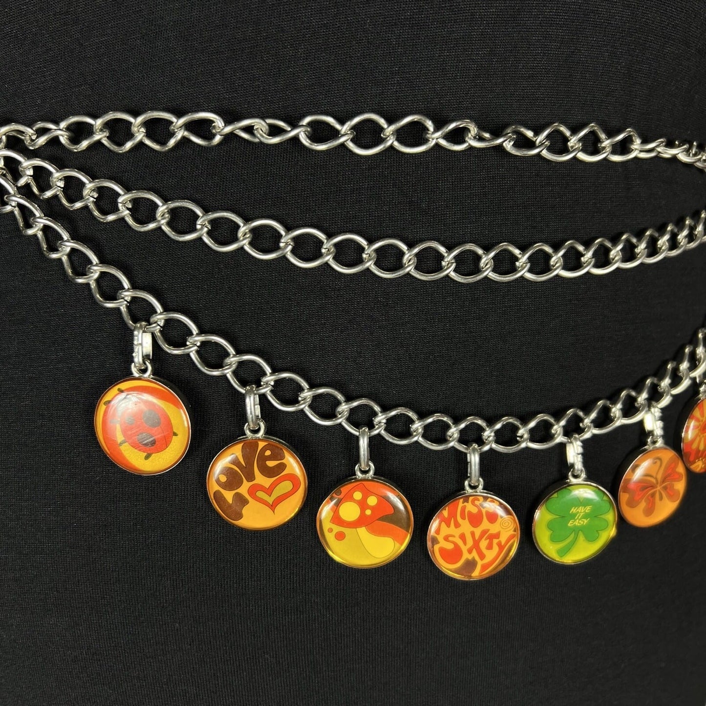 Collana da per donna Cintura  pendagli Miss Sixty Hippy Stile Retrò boho anni 70 Categoria  Bigiotteria & Accessori