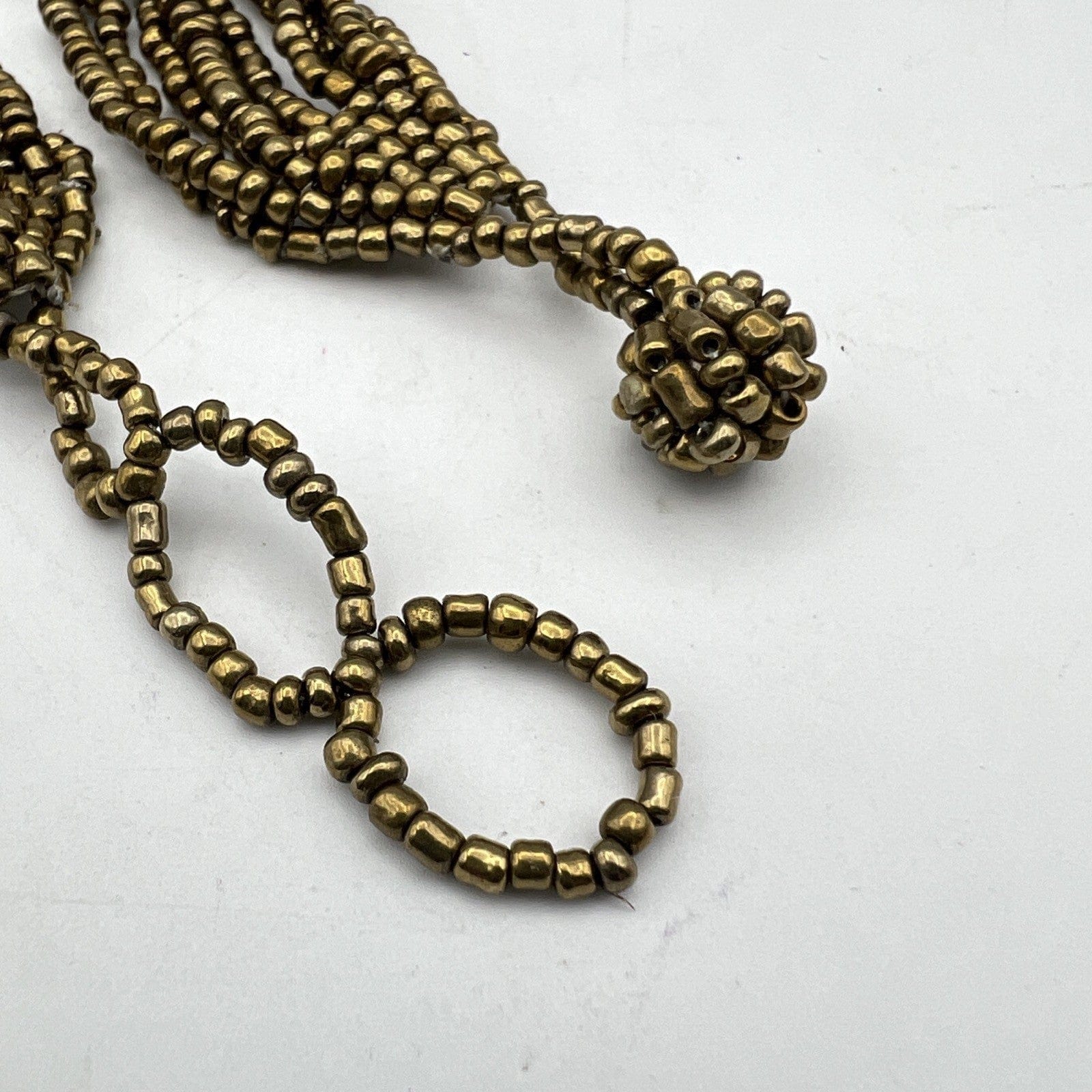 Collana da per donna in Pietre Occhio di Tigre Girocollo Multifilo color Bronzo Categoria  Bigiotteria & Accessori