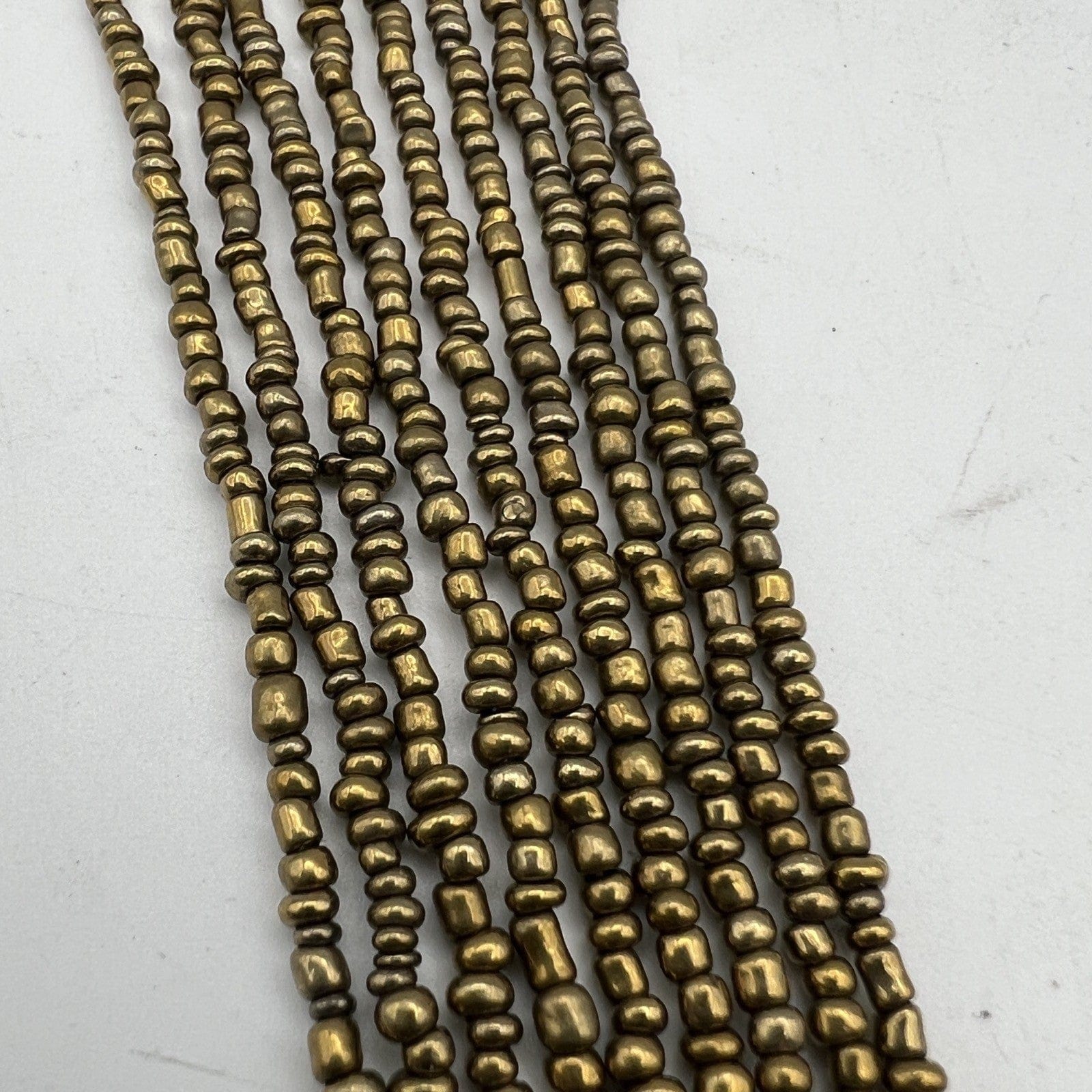 Collana da per donna in Pietre Occhio di Tigre Girocollo Multifilo color Bronzo Categoria  Bigiotteria & Accessori