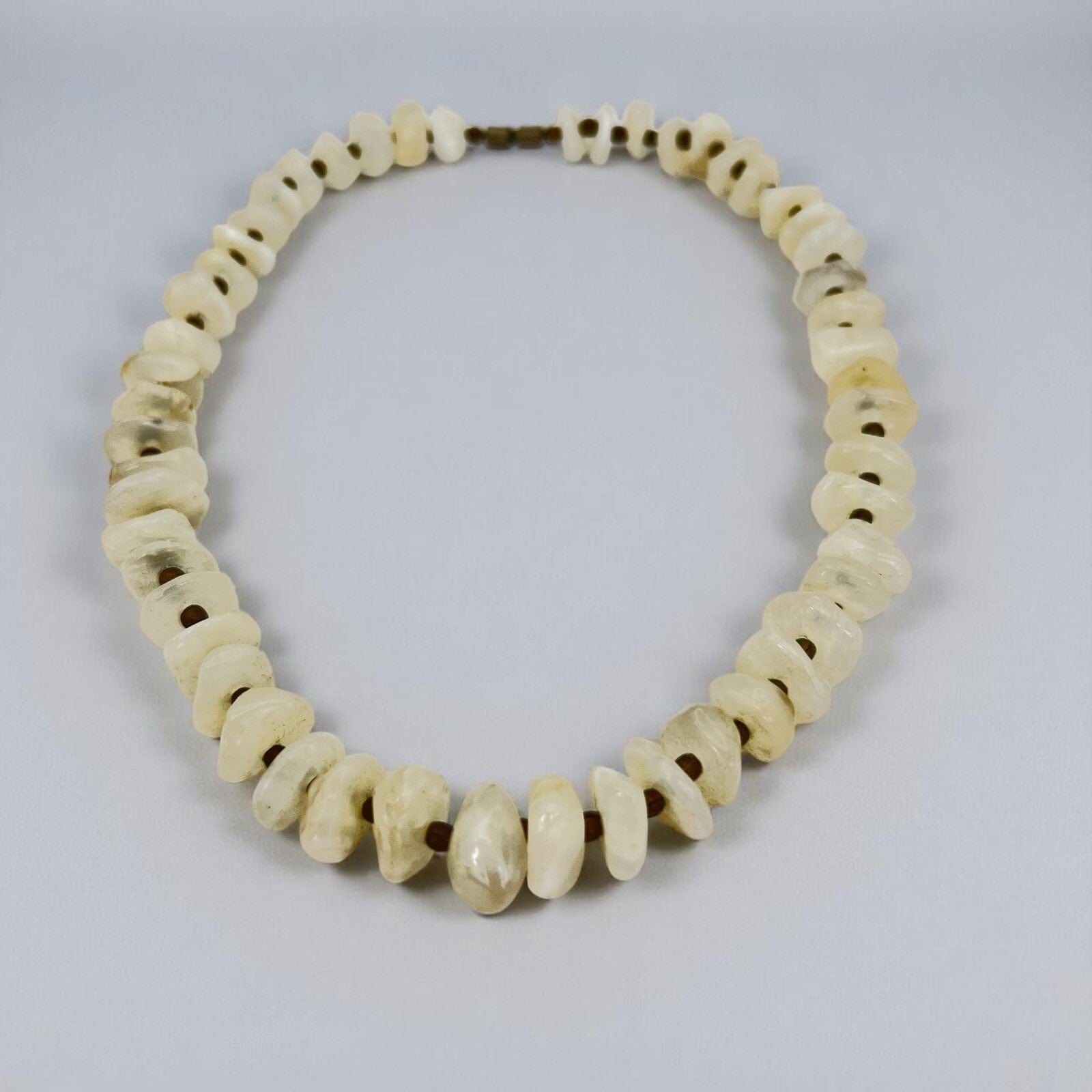 Collana da per donna in Pietre Quarzo bianco Girocollo Inglese Vintage anni '70 Categoria  Bigiotteria & Accessori