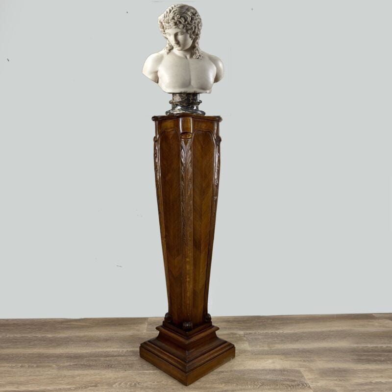 Colonna Antica in legno stile classico 800 porta vaso Piedistallo per Bronzo Categoria  Arredamento