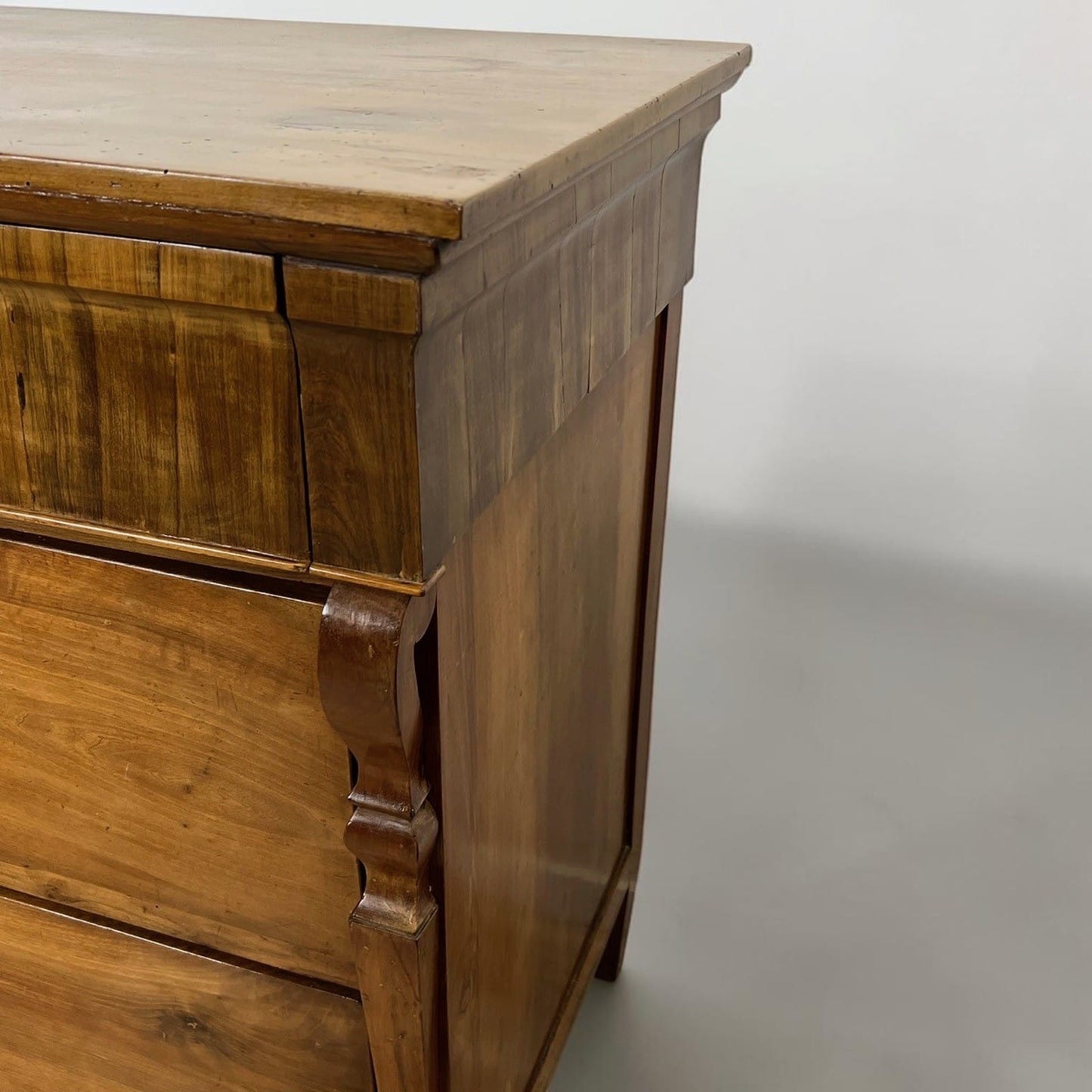 Comò cassettone antico 800 stile Carlo X Impero mobile in legno di Noce Madia Categoria  Comò & Cassettiere
