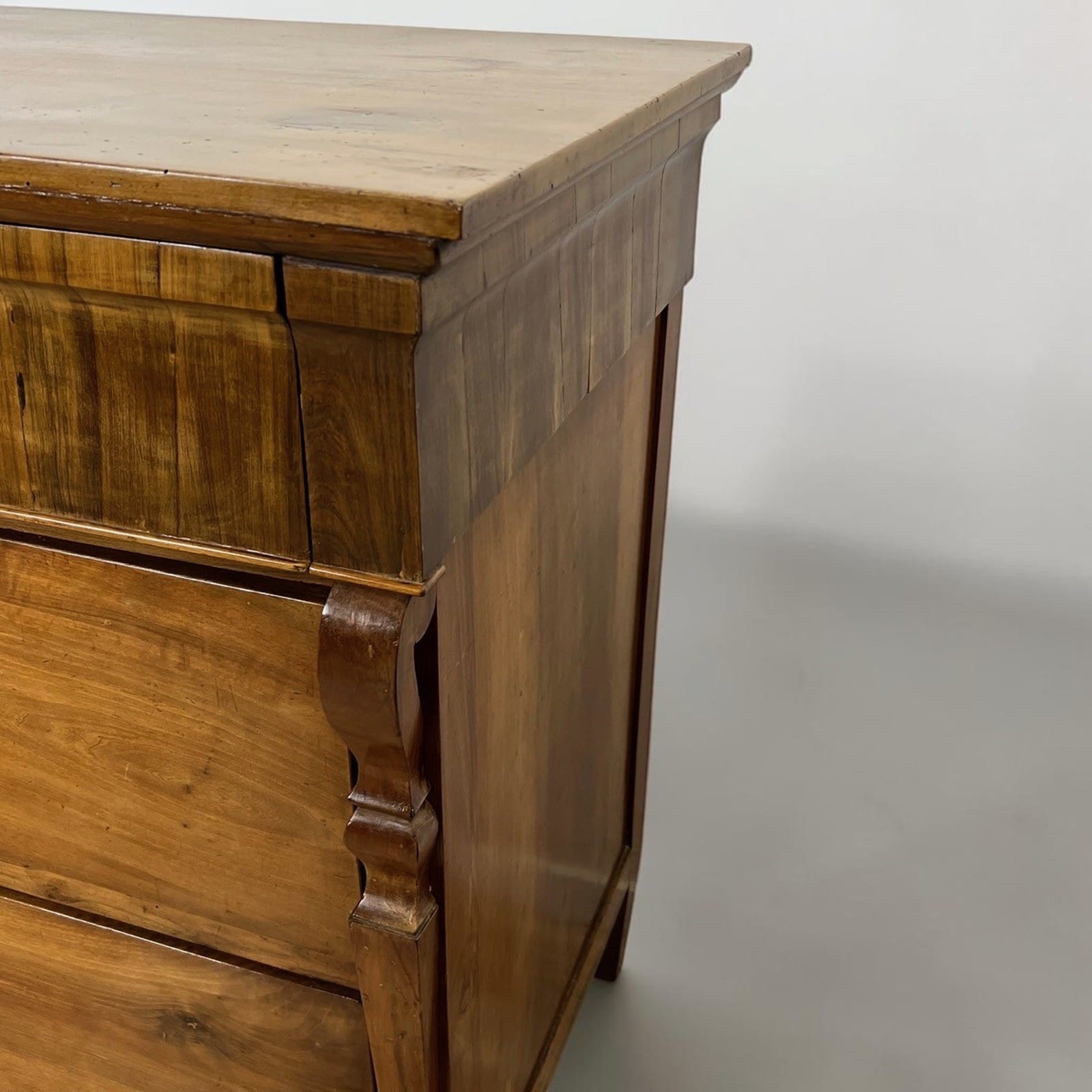 Comò cassettone antico 800 stile Carlo X Impero mobile in legno di Noce Madia Categoria  Comò & Cassettiere
