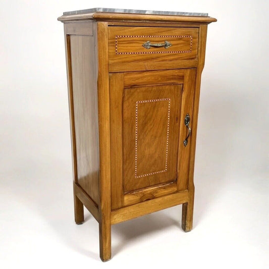 Comodino antico mobiletto mobile in legno stile Liberty porta telefono 900 Categoria  Comodini