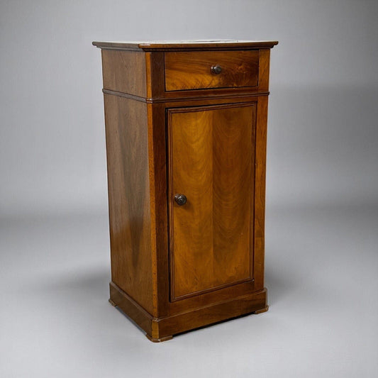 Comodino antico mobiletto Porta telefono in legno massello chiaro d'epoca 800 Categoria  Comodini