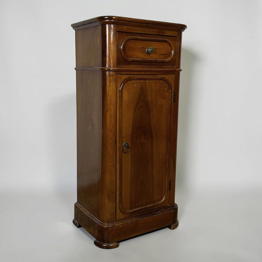 Comodino antico mobiletto Porta telefono in legno massello chiaro d'epoca 800 Categoria  Comodini