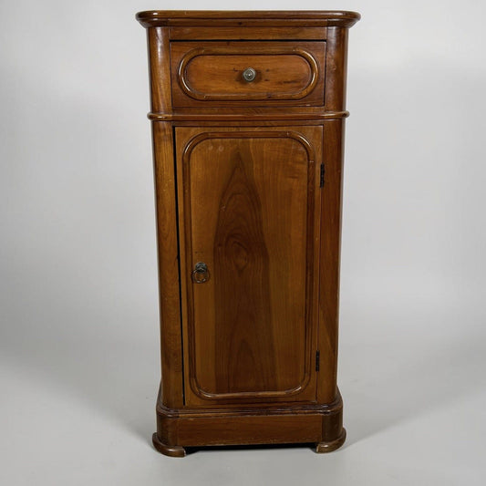Comodino antico mobiletto Porta telefono in legno massello chiaro d'epoca 800 Categoria  Comodini