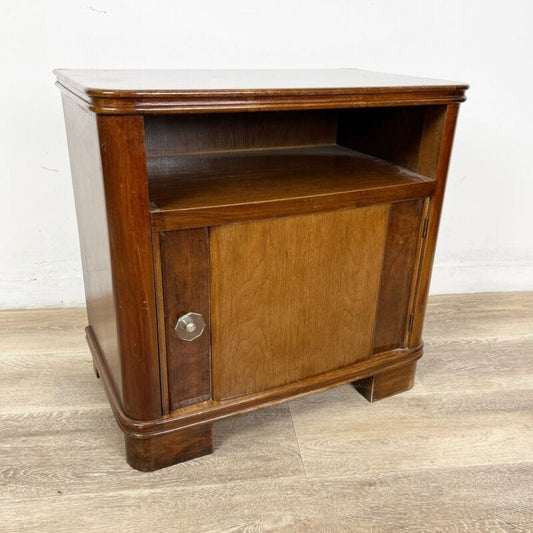 Comodino mobiletto mobile stile Art Deco in legno stile antico porta tv telefono Categoria  Comodini