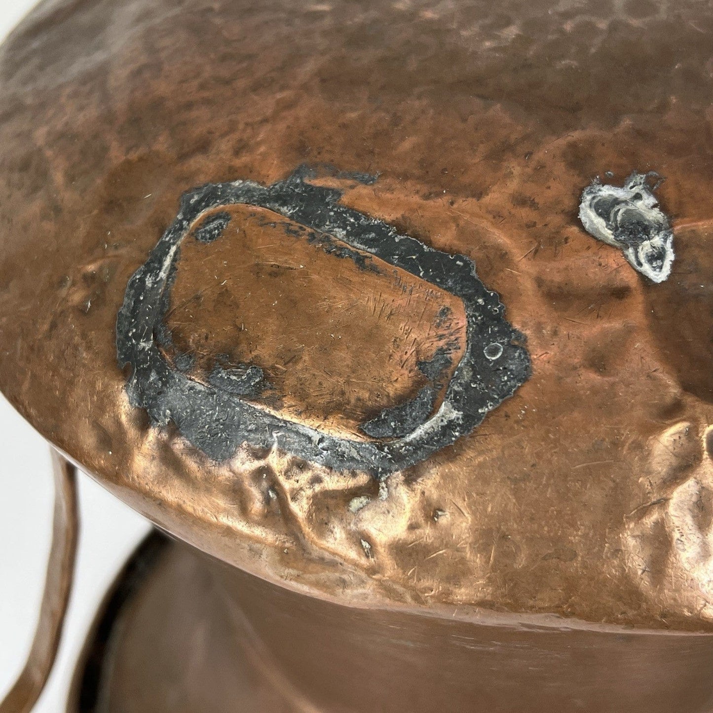 Conca antica in rame concone vecchia anfora d'epoca con manici vaso portafiori Categoria  altro