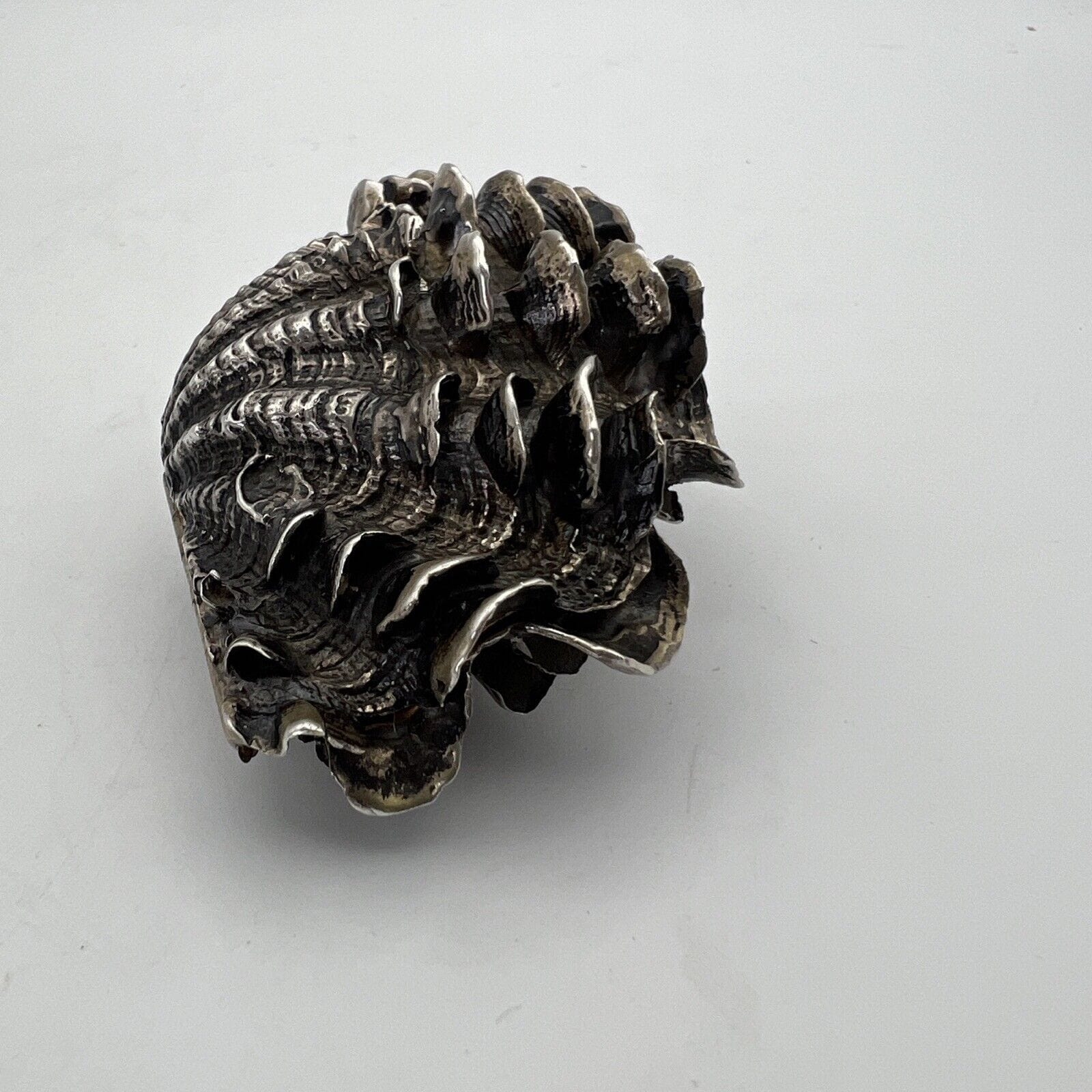 Conchiglia Microfusione in Argento 800 e Oro miniatura Vintage da collezione Categoria  Sheffield & Argento