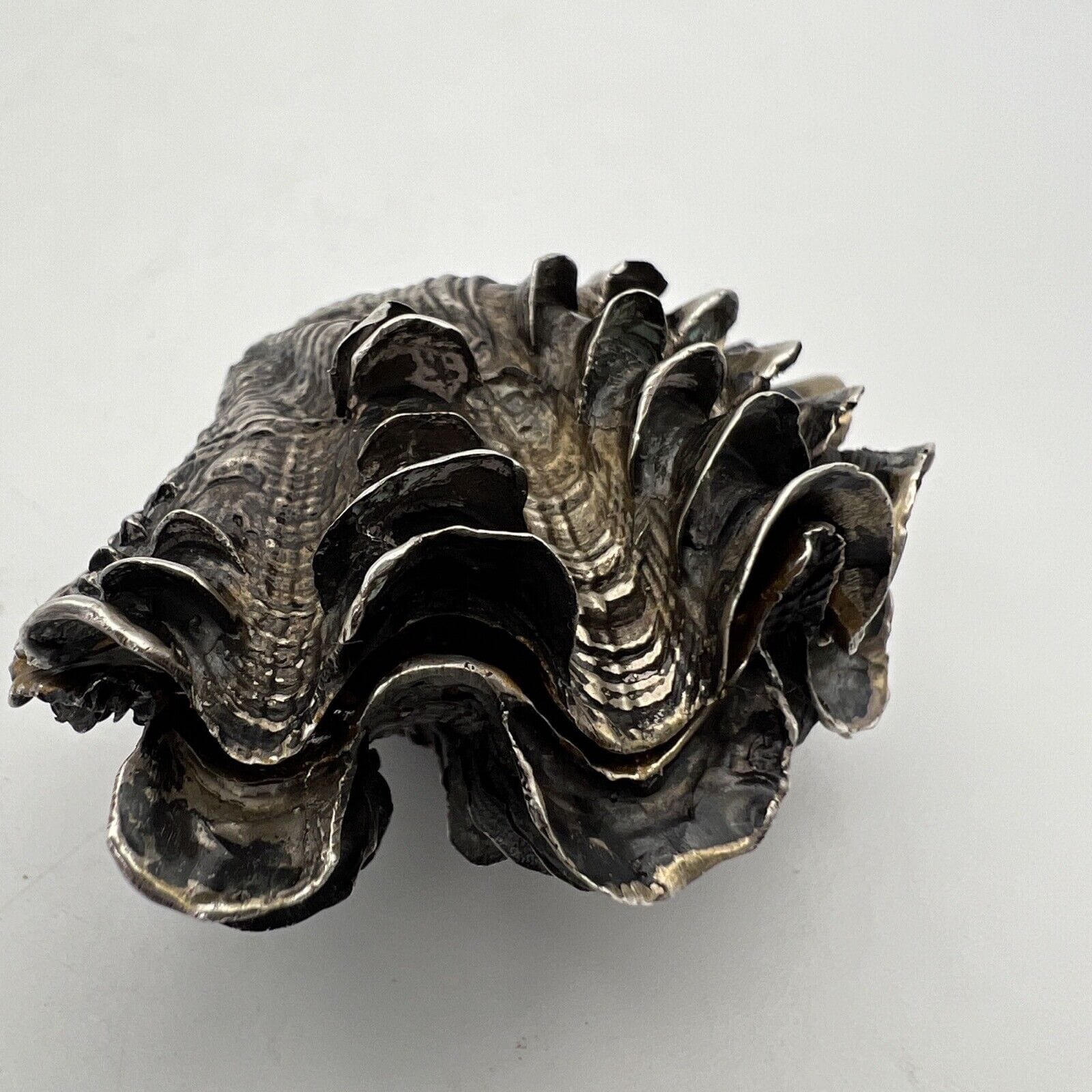 Conchiglia Microfusione in Argento 800 e Oro miniatura Vintage da collezione Categoria  Sheffield & Argento