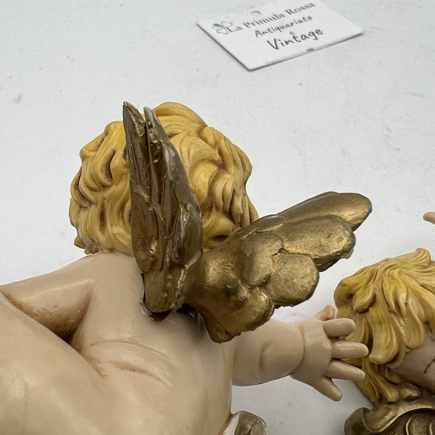 Coppia di Cherubini Angeli Sculture Fontanini 1988 Vintage Putti da collezione Categoria  Statuine