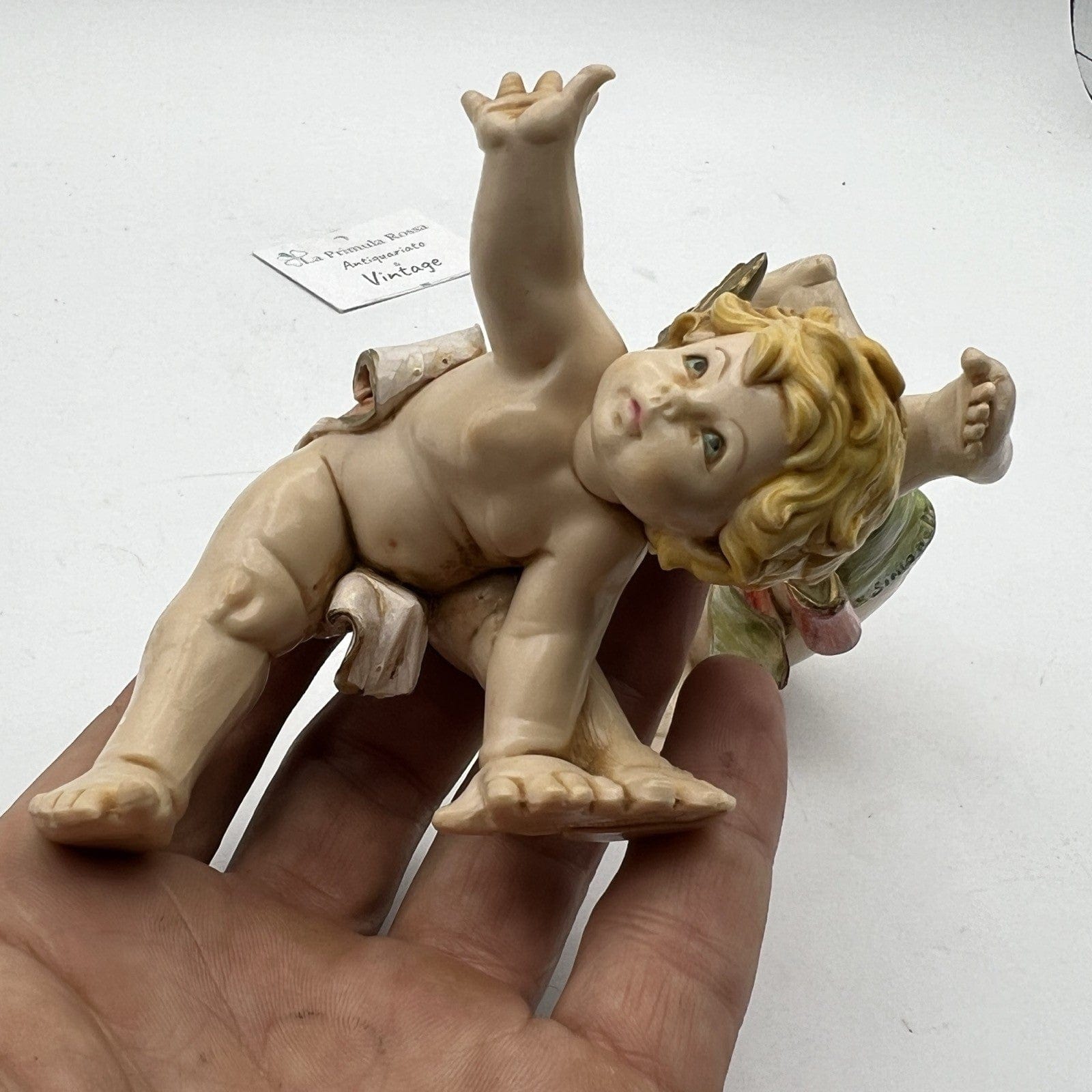 Coppia di Cherubini Angeli Sculture Fontanini 1988 Vintage Putti da collezione Categoria  Statuine