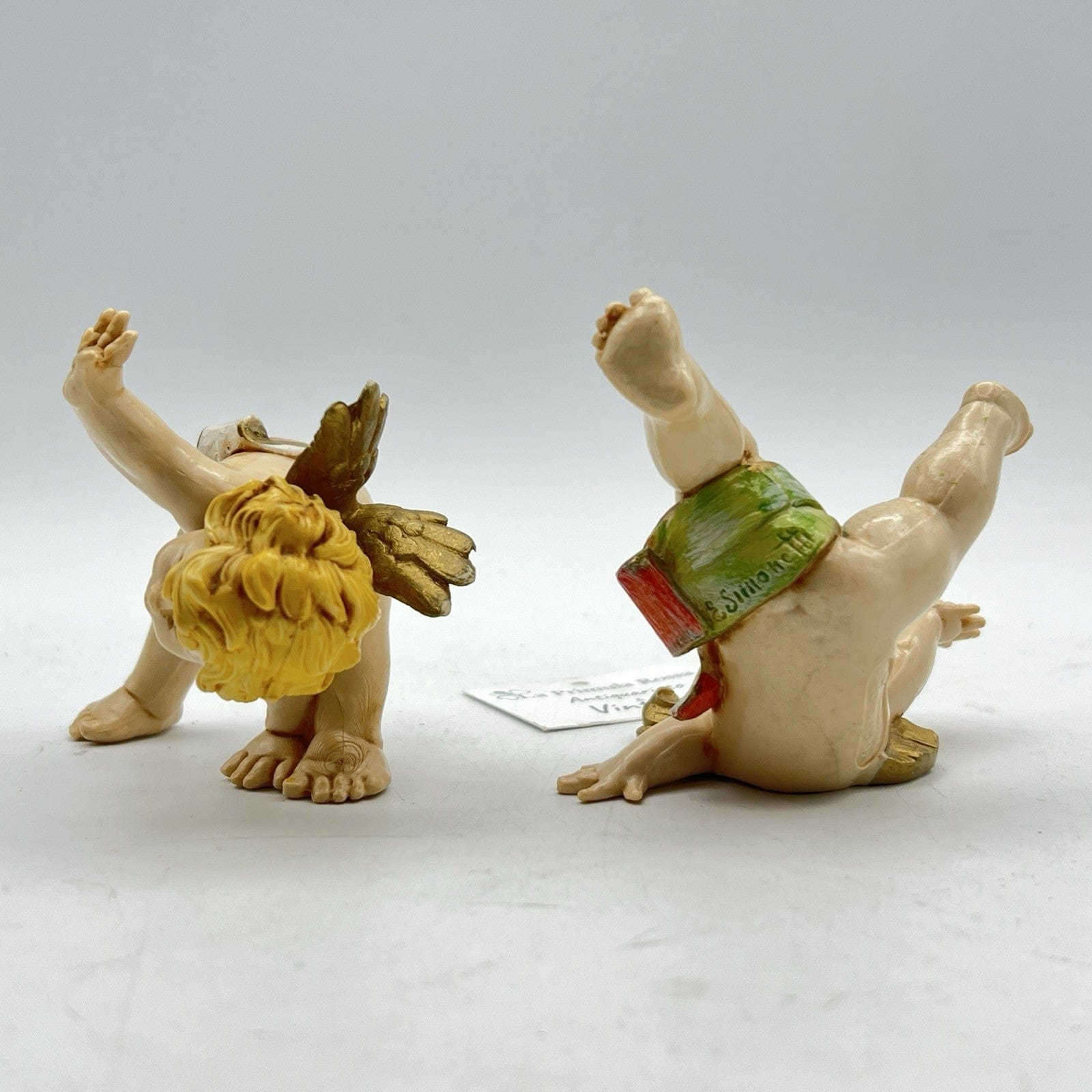 Coppia di Cherubini Angeli Sculture Fontanini 1988 Vintage Putti da collezione Categoria  Statuine