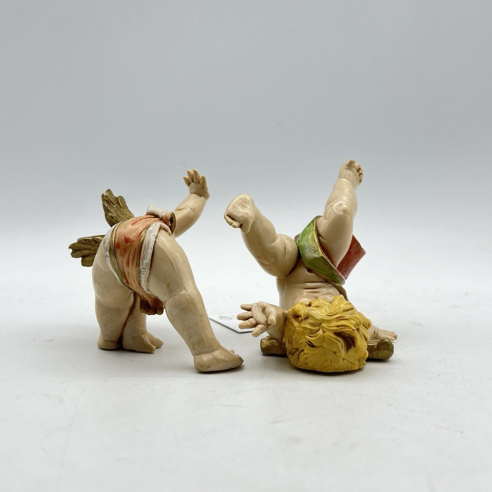 Coppia di Cherubini Angeli Sculture Fontanini 1988 Vintage Putti da collezione Categoria  Statuine