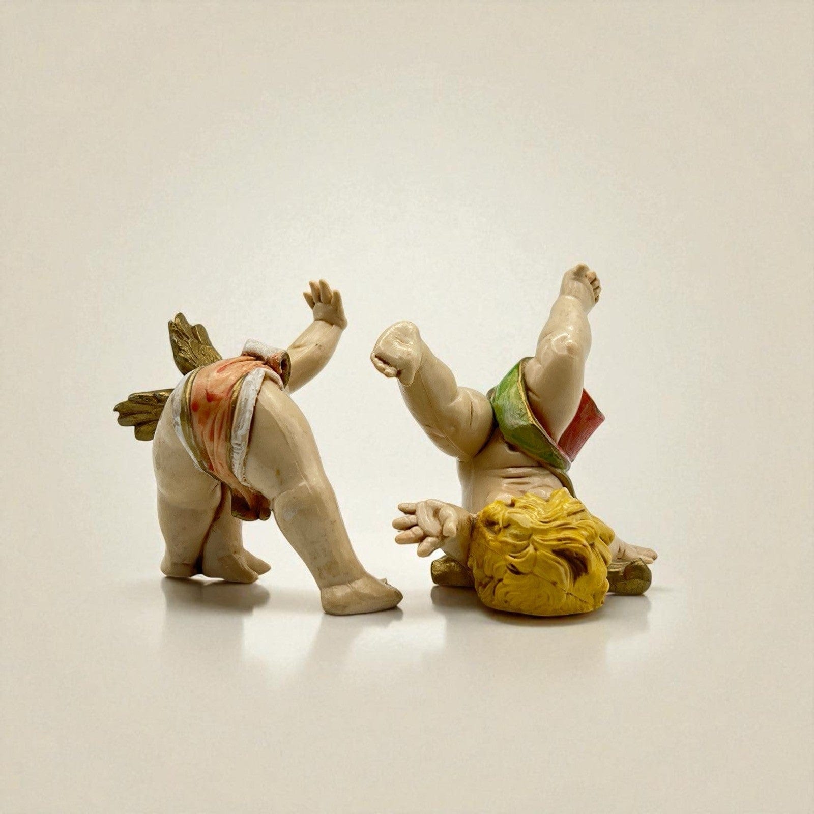 Coppia di Cherubini Angeli Sculture Fontanini 1988 Vintage Putti da collezione Categoria  Statuine