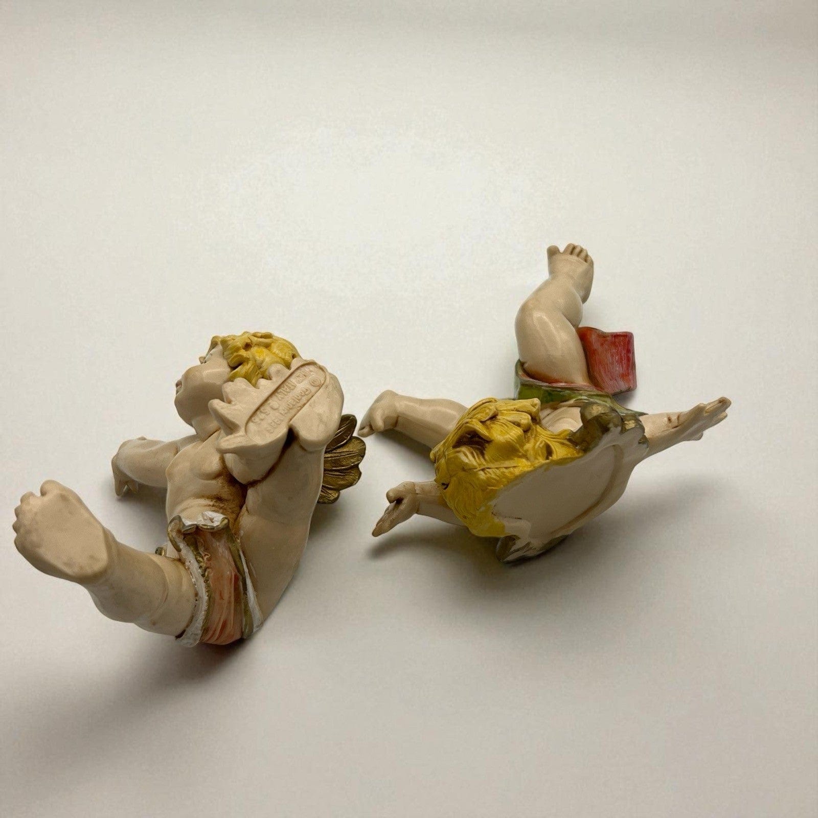 Coppia di Cherubini Angeli Sculture Fontanini 1988 Vintage Putti da collezione Categoria  Statuine