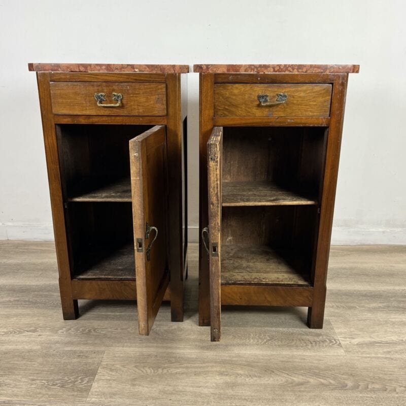 Coppia di Comodini Antichi in legno comodino arte povera vintage epoca 900 Categoria  Arredamento