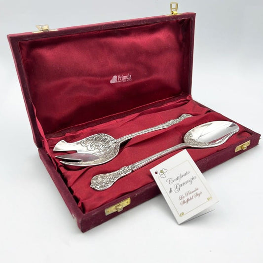 Coppia di Posate per servire stile antico in  sheffield silver plated inglese Categoria  Sheffield & Argento