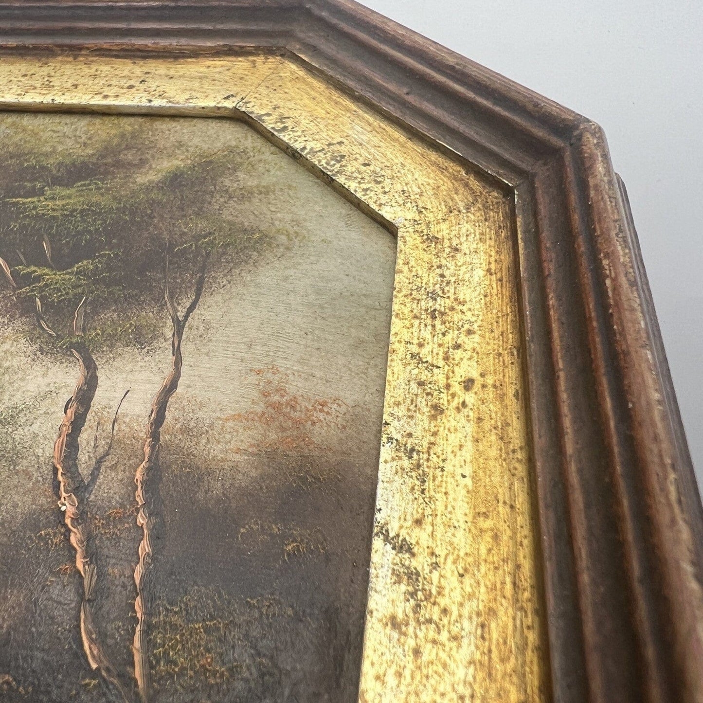 Coppia di quadretti antichi miniature dipinti olio su rame paesaggio  Firmati Categoria  Quadri