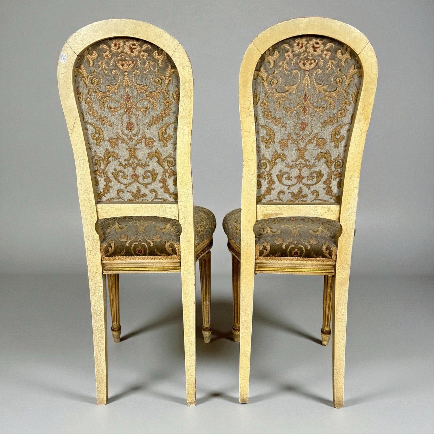 Coppia Sedie antiche in legno stile veneziano ingresso sediolina beige da camera Categoria  Sedie