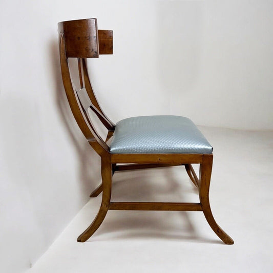 Coppia sedie Stile Bierdermaier poltrona poltroncina in legno di noce Liberty Categoria  Sedie