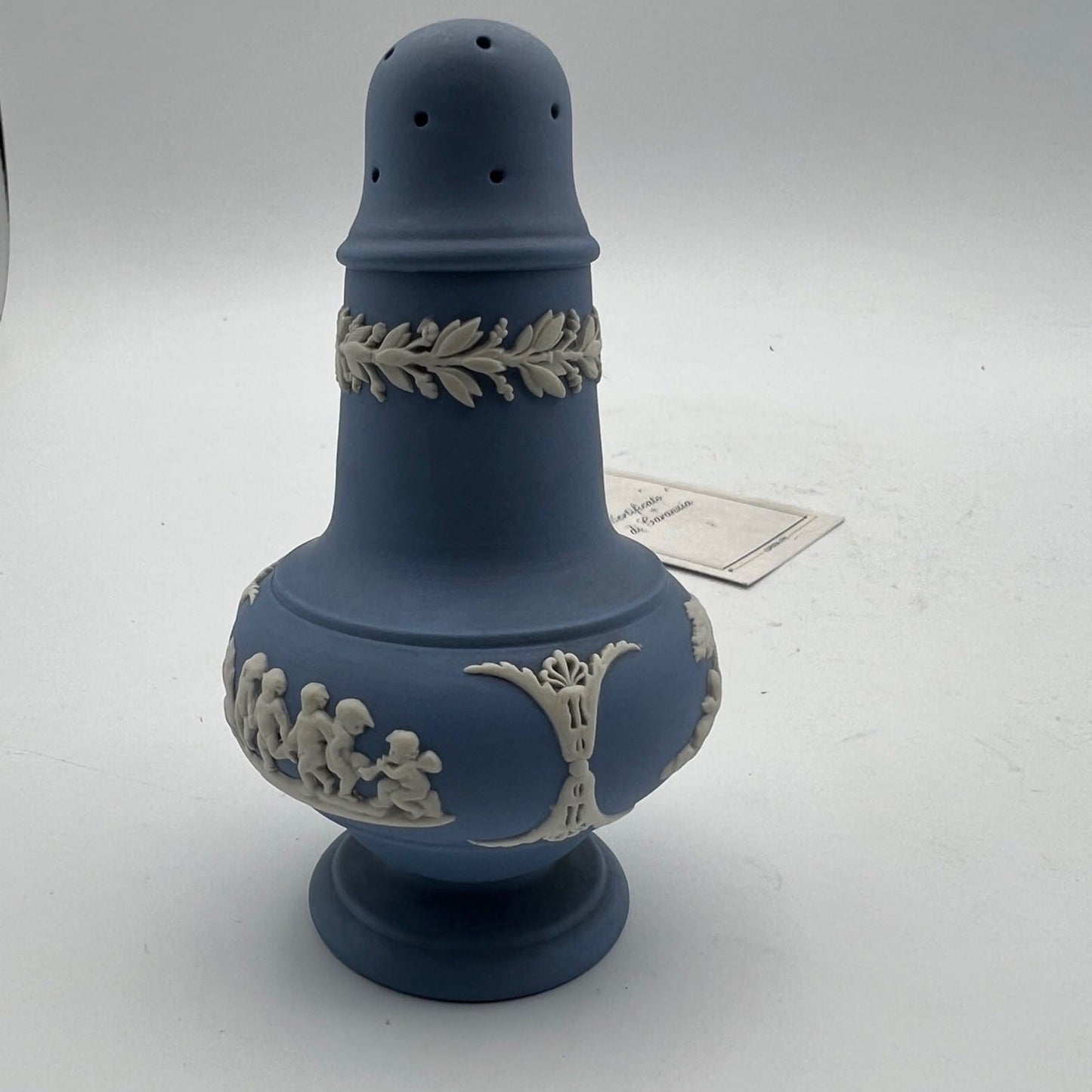 Coppia set sale e pepe  in porcellana Wedgwood Celeste Vintage cherubini angeli Categoria  Vasi e Portafiori