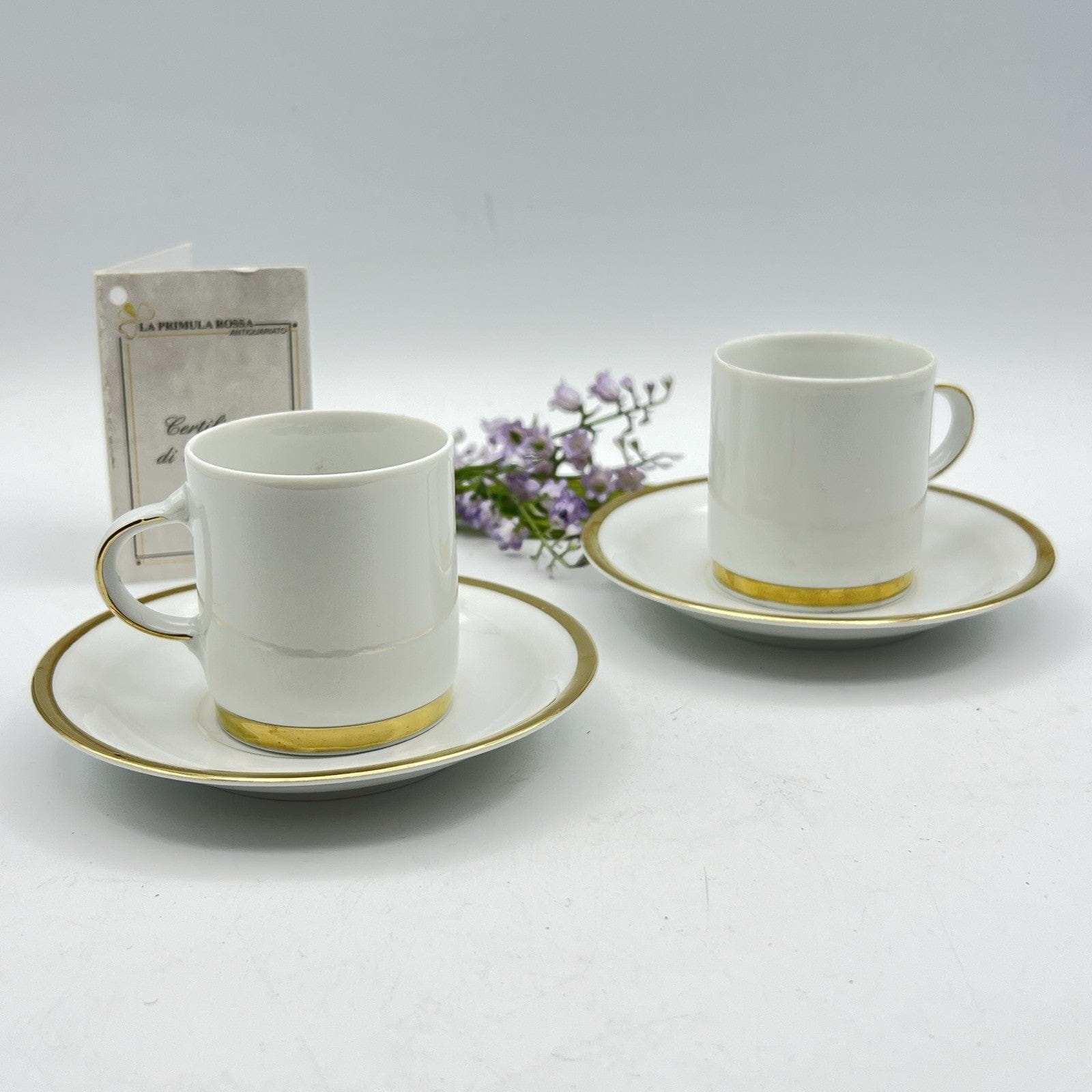 Coppia Tazzine da caffe antiche Bavaria in porcellana anni 70 tazze Stile Deco Categoria  Servizio tazze - Tazze