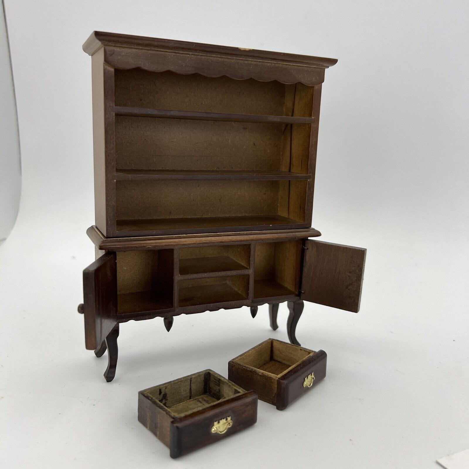 Credenza Libreria Piattaia per Casa delle Bambole stile antico 800 in miniatura Categoria  Giocattoli vintage