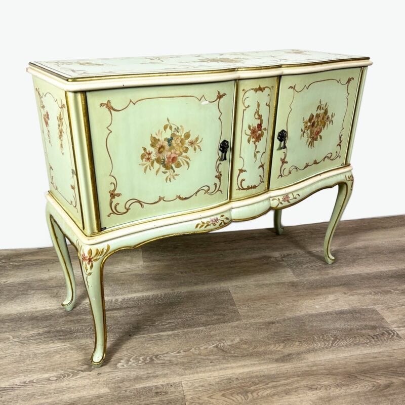 Credenza servante veneziana mobile stile antico servantino laccato e dipinto Categoria  Servante - Servantini