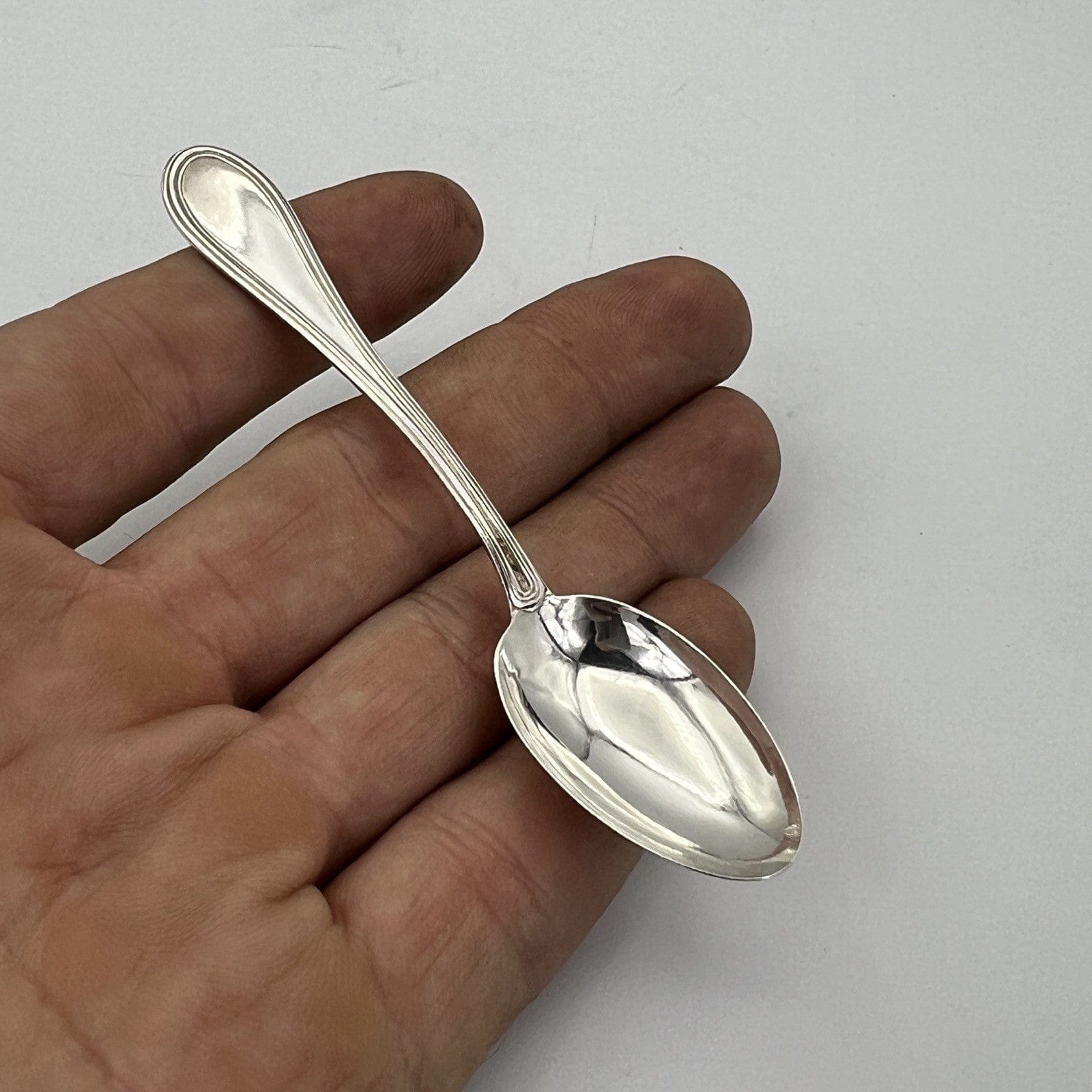 Cucchiaino antico in Argento massiccio 800 per caffè anni 70 cucchiaio posata Categoria  Sheffield & Argento