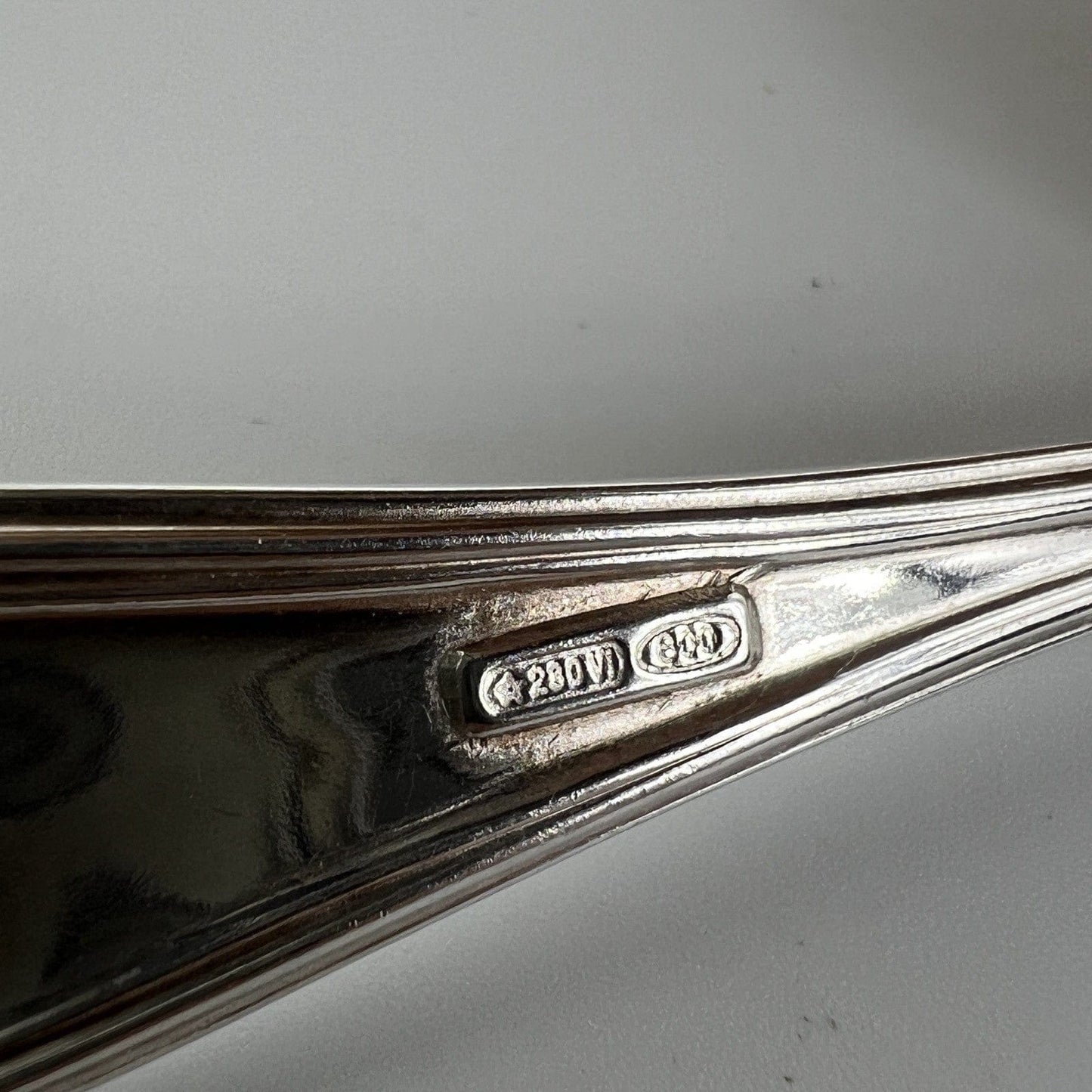 Cucchiaino antico in Argento massiccio 800 per caffè anni 70 cucchiaio posata Categoria  Sheffield & Argento