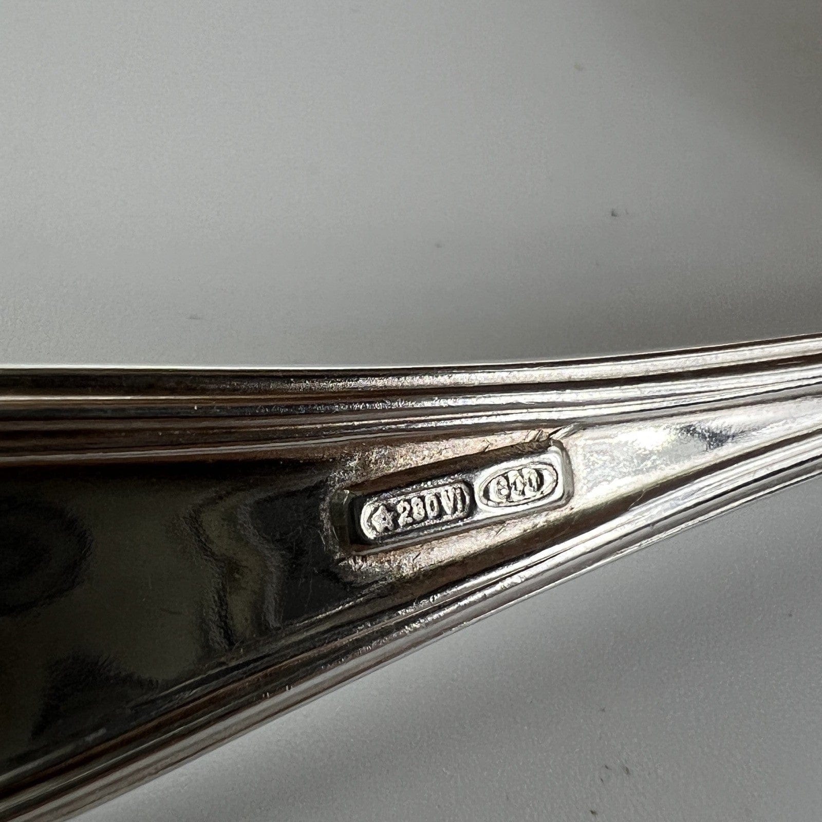 Cucchiaino antico in Argento massiccio 800 per caffè anni 70 cucchiaio posata Categoria  Sheffield & Argento