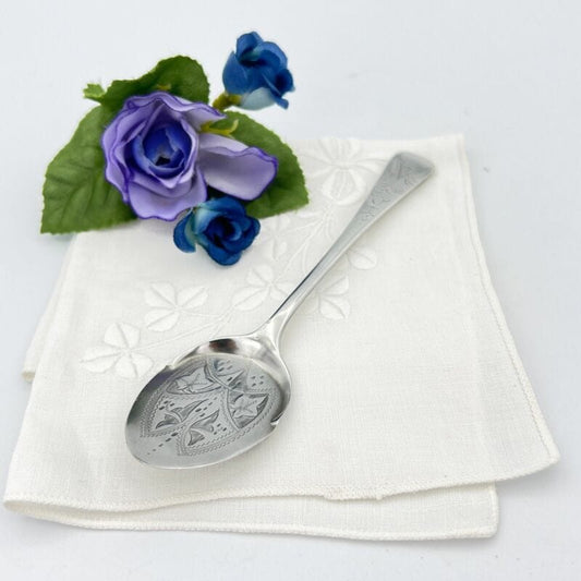Cucchiaino cucchiaio in argento sheffield antica Paletta posata silver plate 900 Categoria  Sheffield & Argento